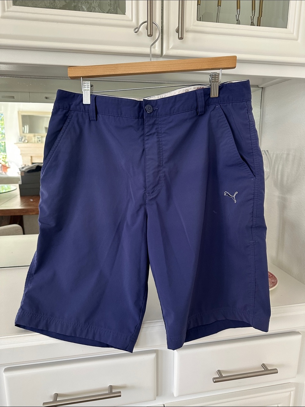 Puma Men's Deep Blue Athletic Shorts